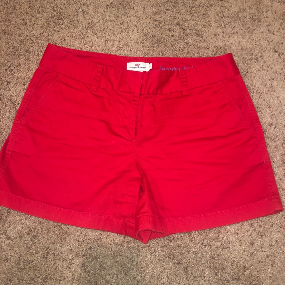 Red Vineyard Vines Everyday Short 5 Inch Inseam